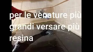 Epoxy black marble marquinia tutorial ITA