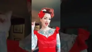 GRWM Valentines Day Vintage Pinup #shorts by CHERRY DOLLFACE