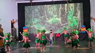 Tribal dance song || kids fun town preschool 