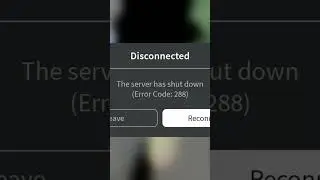 error code 288 💀