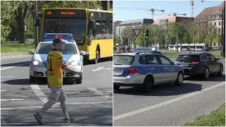 (Yelp) Fu&szlig;g&auml;nger ignoriert, und PKW blockiert Polizei an GR&Uuml;NER Ampel - Fu&szlig;ball SGD vs. 1. FC K&ouml;ln