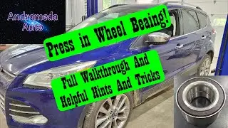 Как установить подшипники передних колес на Ford Escape 2013 2014 2015 2016 2017 2018 2019