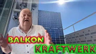 Bifaziale Balkon Solaranlage / Meine Erfahrung / Solaranlage 2x440 W mit Wechselrichter