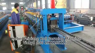 Heavy duty storage rack shelf metal forming machine