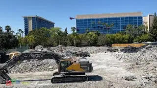 POV Monorail and Downtown Disney District Construction - Disneyland Resort March 27, 2022