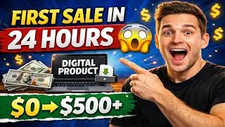 I Sold My First Digital Product in 24 Hours (Exact Steps)