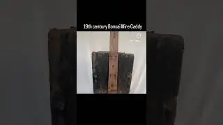 Antique Chinese Elm Wood vintage rice bucket becomes Bonsai Wire Caddy #bonsai #bonsailife #antique