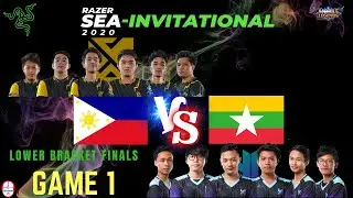 [Game 1] BREN ESPORTS vs YANGON GALACTICUS Lower Bracket Finals || Razer SEA Invitational || MLBB