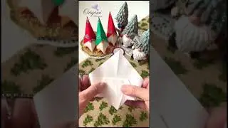 Origami Gnome #origamitutorial #christmasdecor #christmascrafts #diycrafts #gnomes