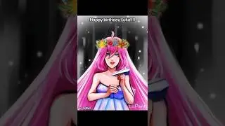 Перерисовка старого арта на ДР Луки 💗#Vocaloid #megurineluka #happybirthday #мегуринелука