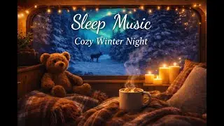 Deep Sleep Music &ndash; Cozy Winter Night & Northern Lights | Calm Piano
