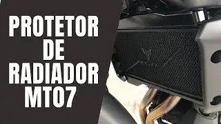 MT07 2021-Instalando protetor de radiador.(Passo a Passo)