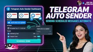 Telegram Auto Sender & Scheduler | Auto Send Scheduled Messages to Telegram Groups