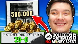 I Finally Grinded EXTRA CREDIT on No Money Spent College Football 26