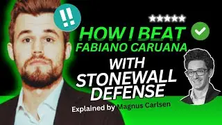 MAGNUS VICTORIOUS STONEWALL DEFENSE VS. FABIANO | Explained Strategy By Magnus #chess #magnuscarlsen