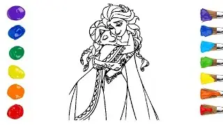 Elsa And Anna Frozen Beautiful Moments  | Painting & Drawing for Kids & Toddlers | Coloring Book |