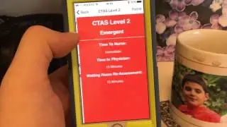 CTASing kids with fever, the use of the official CTAS  app.
