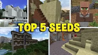 TOP 5 SEEDS FOR MINECRAFT 1.12.2  #teamcrispy