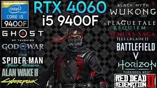 RTX 4060 + I5 9400F & 32GB Ram - Test In 12 Games !