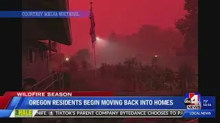 Oregon Residents Return Home After Wildfire Evacuation Restrictions Ease