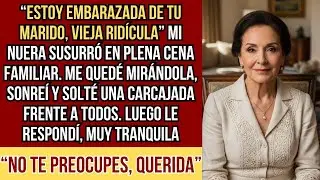 HISTORIAS REALES. En la cena familiar mi nuera se me acercó y susurró: “Estoy embarazada de tu...