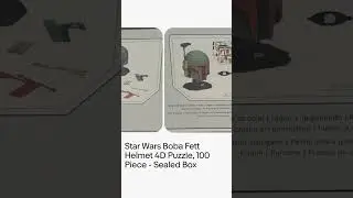 Star Wars Boba Fett Helmet 4D Puzzle, 100 Piece - Sealed Box