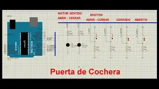Circuito Proteus Puerta de Garaje