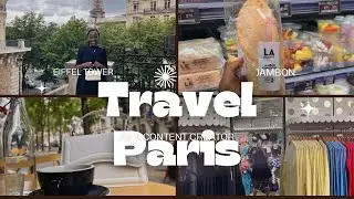 The Best Hidden Eiffel Tower Photo Spot | Travel Paris| Shopping & Rainy Day Vibes