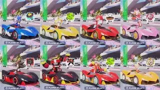 Sonic Racing Crossworlds Closed Beta All Characters Emoji Voicelines