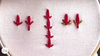 Tulip Stitch | Easy Embroidery Stitch Tutorial