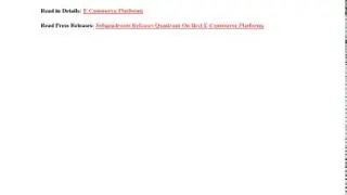 E-Commerce Platforms: Market Overview and Recent Developments