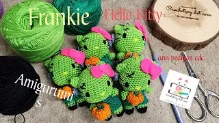 HELLO KITTY FRANKIE AMIGURUMI Crochet vlog  | #crochet #hellokitty #frankenstein  | @annpedigancdc