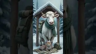 Cow Saves the Cub from Wolf &ndash; A Shocking Moment of Bravery #CowSavesCub #AnimalRescue #BraveCow