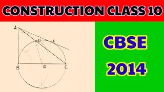 CONSTRUCTION CLASS 10 | DRAW A RIGHT TRIANGLE | DRAW TWO TANGENTS TO A CIRCLE
