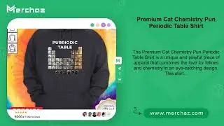 Premium Cat Chemistry Pun Periodic Table Shirt