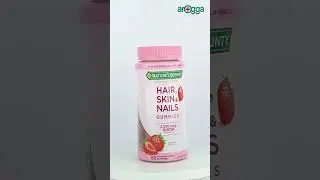 Nature's Bounty Optimal Solutions Hair, Skin and Nails Gummies with Biotin, Strawberry Flavore 75078