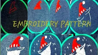 EMBROIDERY PATTERN ✨️ SATIN STITCH, BACK STITCH, LONG AND SHORT STITCH, RUNNING STITCH |#EMBROIDERY 