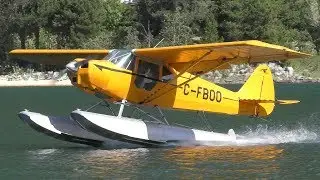 Piper PA-14 Family Cruiser Seaplane Landing