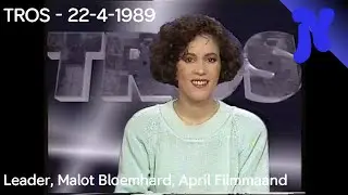 TROS - Leader, aankondiging Marlot Bloemhard, April Filmmaand (22-4-1989)