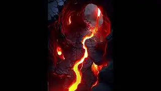 d&d compatible Animated Magma Cave Battle Map | Molten Underground Chamber (With sound Ambience)