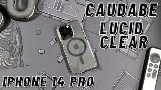 Caudabe Lucid Clear Unboxing & Review (Best Clear Case Button Design!?) - iPhone 14 Pro Space Black