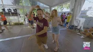 Pietro & Lisa Marie salsa daily social at Steel, Rovinj - Croatian Summer Salsa Festival 2021
