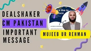 Important Message by DealShaker CM Pakistan and IGC Member, Arabic Region