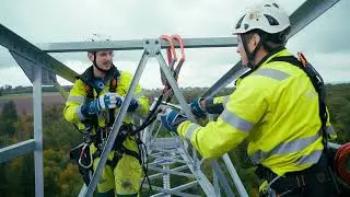 Working on power pylons: Safety systems that hold up in the energy sector