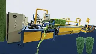 Automatic Grass Wire Fence Knitting Machine / Grass Wire Forming Machine #grasswirefence