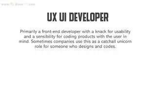 UXUI Developer