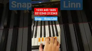 Snap by Rosa Linn Easy Piano Tutorial