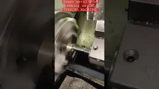 MAKING brass BUSH on CNC TURNING MACHINE #shorts #viral #cncmachine #industrial #tools #part2