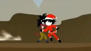 Goku Super Saiyan 4 Vs Santa Goku Stick Fight!!! | Stick Shadow: War Fight