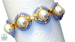 beaded bracelet tutorial 10mm beads Designer Domes Pearlcore